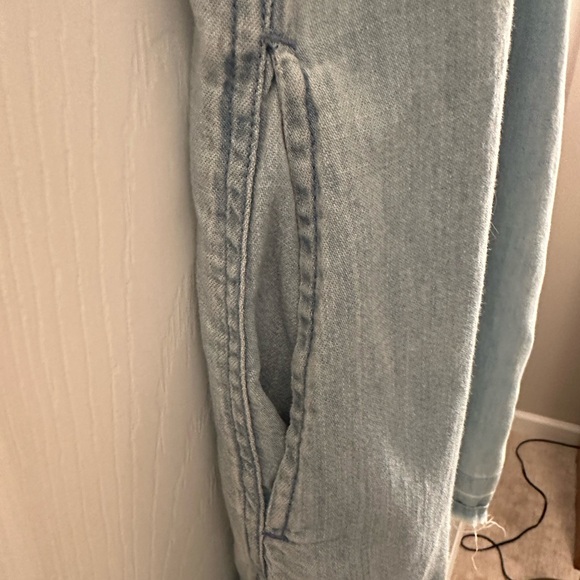 Abercrombie & Fitch Denim Shift Dress Size Small Blue - Picture 6 of 7